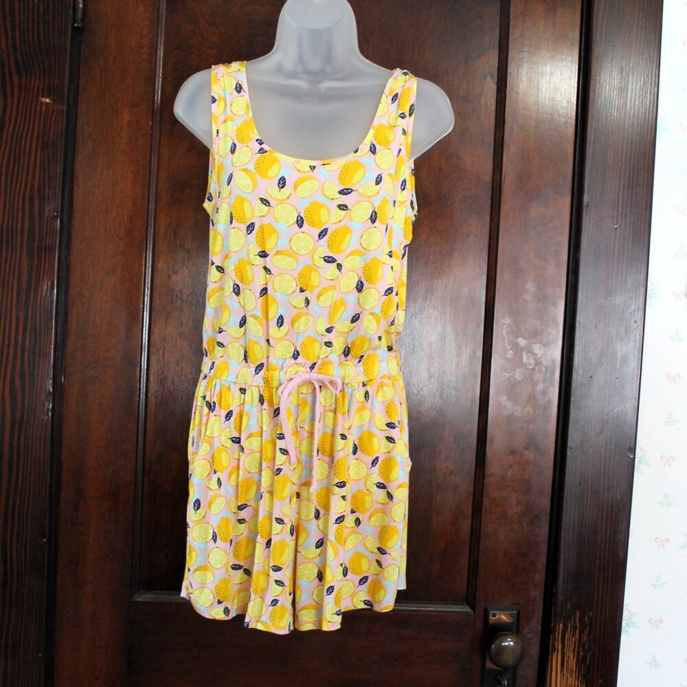 Aldi Alex's Lemonade Stand Sleeveless Knit Romper, Ladies Small